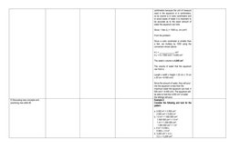 centimeters because the unit of measure
used in the aquarium is in centimeters,
so its volume is in cubic centimeters and
to
