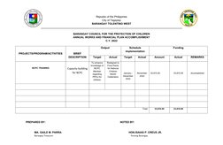 Republic of the Philippines
City of Tagaytay
BARANGAY TOLENTINO WEST
________________________________________________________