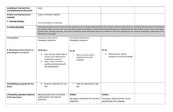 4.Additional Materials from 
Learning Resources (LR) portal
None
B.Other Learning Resources/ 
materials
C. Teaching Strategy:
