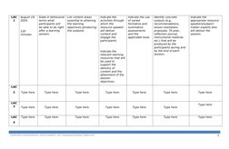 Five-Month LAC Plan Template | PDF | Learning | Expert