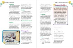 54
Part One   The Children and You
Education
The curriculum in a Head Start 
program is designed to meet the 
needs of each c