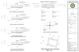 PLANTILLA
F'c = 100 Kg/cm2 .
0.80m
5 cm espesor
RELLENO  DE CONCRETO F´C=250Kg/cm2
RELLENO  DE CONCRETO F´C=250Kg/cm2
Detalle