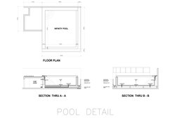 INFINTIY POOL
MAIN DRAIN
FLOOR RETURN
TO POOL
EQUALIZER
VACUUM
FRTP
PUMP
ROOM
PEBBLE WASH -OUT
GLASS RAILING
PROTECTION FOR
W