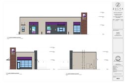 T.O. LOW TOWER
25'-0"
T.O. BUILDING PARAPET
20'-0"
T.O. STOREFRONT
10'-6
F.F.E.
0'-0"
T.O. BUILDING PARAPET
20'-0"
T.O. STORE