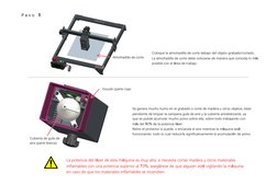 Escudo (parte roja)
Cubierta de guía de 
aire (parte blanca)
P a s o  5
Coloque la almohadilla de corte debajo del objeto gra
