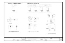 Steel Ga Drawing Example Beam Column Layout.pdf Steel Column and Beam Schedule Details | PDF | Beam (Structure ...