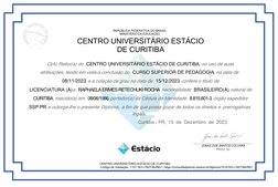 Curitiba - PR,  15  de  Dezembro  de  2023.
_____________________________________
JONAS DOS SANTOS COLVARA
Reitor (a)
CENTRO