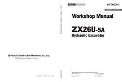 Hitachi ZX26U-5A Workshop Manual | PDF | Engines | Mechanical