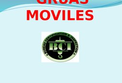 GRUAS 
MOVILES
