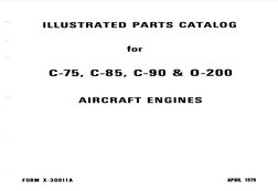 C75 C85 C90 & O-200 Parts Manual | PDF | Screw | Internal Combustion Engine