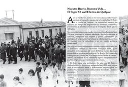 Nuestro Barrio, Nuestra Vida…
El Siglo XX en El Retiro de Quilpué
ún se mantienen, como en los inicios de su conformación 
ge