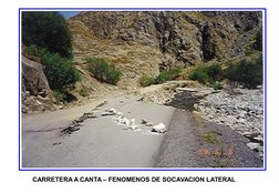 CARRETERA A CANTA – FENOMENOS DE SOCAVACION LATERAL
