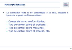 Matriz QA en Control de Calidad | PDF | Matriz (Matemáticas ...