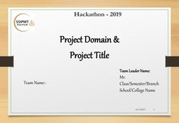 Hackathon Presentation Template Guide | PDF | Career & Growth | Art