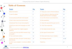 Table of Contents
Find more guides on the WMA blog (http://goo.gl/c91Qs6).
A Step-By-Step Guide To Modern Digital Marketing
2