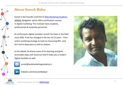 (https://www.linkedin.com/in/sureshbabutr)About Suresh Babu
Suresh is the Founder and CEO of Web Marketing Academy (http://w