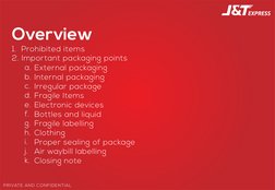 J&T Express Packaging Guidelines | PDF | Packaging And Labeling