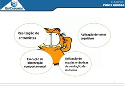 3
Realização de
 entrevistas
Aplicação de testes 
cognitivos
Execução de 
observação 
comportamental
Utilização de  
escalas