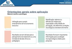 8
Orientações gerais sobre aplicação
Material restrito a psicólogos
