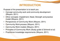 Community Work Models by Weyers (2011) | PDF | Empowerment | Community