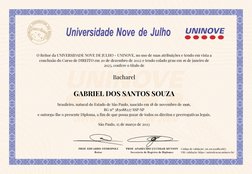 GABRIEL DOS SANTOS SOUZA
brasileiro, natural do Estado de São Paulo, nascido em 18 de novembro de 1996,
RG nº 383088227 SSP/S