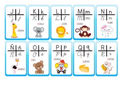 JIRAFA
KOALA
LEÓN
MONO
NUBE
ÑANDÚ
OSO
PAYASO
QUESO
RATÓN
