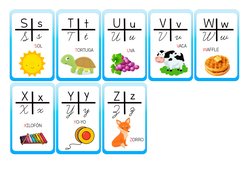 SOL
TORTUGA
UVA
VACA
WAFFLE
XILOFÓN
YO-YO
ZORRO
