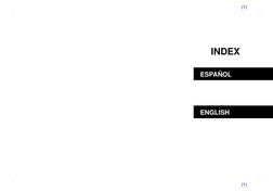 EN
(1)
ESPA ˜NOL
ENGLISH
INDEX
(1)
