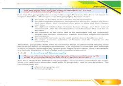 UNIT ONE
GEOLOGICAL HISTORY AND TOPOGRAPHY OF ETHIOPIA
5
Did you notice how wide the scope of geography is? Do you 
understan