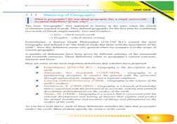 UNIT ONE
GEOLOGICAL HISTORY AND TOPOGRAPHY OF ETHIOPIA
3
1.1.1 	 Meaning of Geography
What is geography? Do you think geograp
