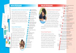 English PROGRAMME
Development of high level reading ability
In the English Programme, we aim to 
cultivate high level reading