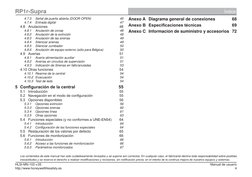 4
http://www.honeywelllifesafety.es
HLSI-MN-103 v.05 
Manual de usuario
RP1r-Supra
Índice
Anexo A Diagrama general de conexio