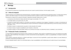 7
http://www.honeywelllifesafety.es
HLSI-MN-103 v.05 
Manual de usuario
RP1r-Supra
Montaje
2 
Montaje
2.1 Introducción
En est