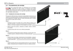 8
http://www.honeywelllifesafety.es
HLSI-MN-103 v.05 
Manual de usuario
RP1r-Supra
Montaje
2.4 Procedimiento de montaje
El mo