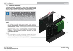 9
http://www.honeywelllifesafety.es
HLSI-MN-103 v.05 
Manual de usuario
RP1r-Supra
Montaje
2.4.2 Instalación del bastidor
El