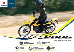 ARRANQUE
ELÉCTRICO
LLANTAS
DUALES
SUSPENSIÓN
DELANTERA TELESCÓPICA
MOTOR SOHC
REFRIGERADO POR AIRE
FABRICACIÓN 100% 
JAPONESA