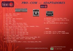 1.- SBEC 1990 – 1994 ( OBD1 )
2.- NEON 1995 ( 2.0 Lts. )
3.- PCM 80 CAV.
4.- JTEC 1996 – 2001 ( Distribuidor )
5.- JTEC 1999