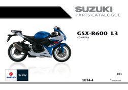Suzuki GSX-R600 L3 Parts Catalogue | PDF | Machines | Car