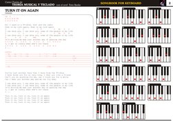 Curso Chanta de
 TEORÍA MUSICAL Y TECLADO
con el prof. Tony Banks
2
SONGBOOK FOR KEYBOARD
TURN IT ON AGAIN
Genesis
C#  D
E A
