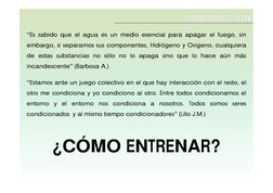 “Es sabido que el agua es un medio esencial para apagar el fuego, sin
embargo, si separamos sus componentes, Hidrógeno y Oxíg