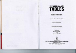 Westermann Tables: Material Properties | PDF | Alloy | Steel