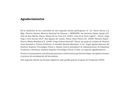 Agradecimientos 
En la validación de los contenidos de esta segunda edición participaron: el  Lic. Oscar García y la 
Blga. P