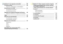 Capítulo 4: Las riquezas naturales  ............	
29
La biodiversidad  .........................................	
30
	
Especi