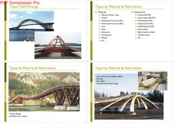 Types: Half-Through
Types: Half Through
Types by Material & Fabrications
Types by Material & Fabrications
̋ Materials
M
 (b
k