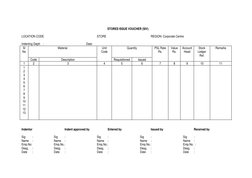 STORES ISSUE VOUCHER (SIV) 
 
LOCATION CODE 
 
 
 
 
STORE  
 
 
 
REGION: Corporate Centre 
 
Indenting Deptt. :   
 
 
 
Da