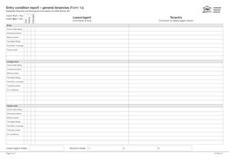Entry Condition Report Rta RTA Entry Condition Report Form 1A | PDF | Lease | Bathroom