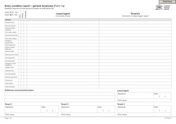 Entry Condition Report Rta RTA Entry Condition Report Form 1A | PDF | Lease | Bathroom
