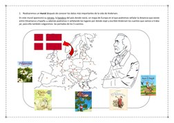 1. Realizaremos un mural después de conocer los datos más importantes de la vida de Andersen.  
 
En este mural aparecerá su