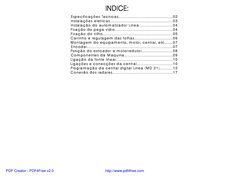 INDICE:
Especificações Tecnicas.............................................02
Insta lações eletricas........................