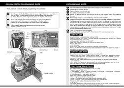 1
2
3
Three points to consider before programming the controller:
When the gate is in the CLOSED position the sensor magnet s